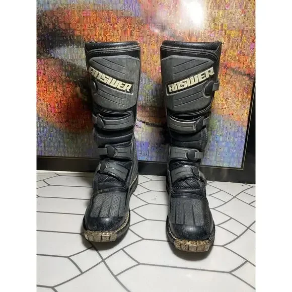 Answer | Shoes | Heavy Duty Answer Motorcycle Boots Adult  display picture 1